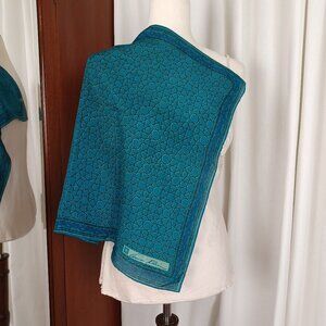 Vintage 70s Anne Klein Silk Bandanna Scarf, 21" Square